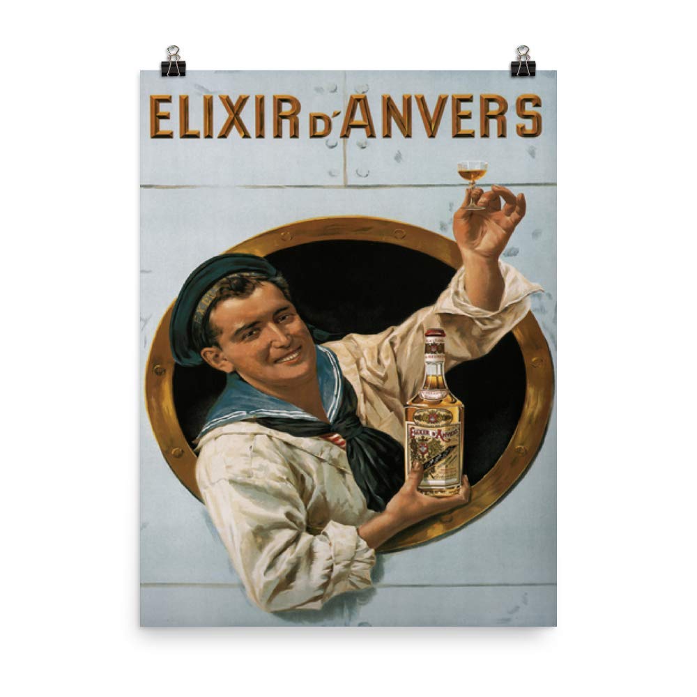 Amazon.com: Vintage Poster - Elixir d'Anvers 0475 - Enhanced Matte